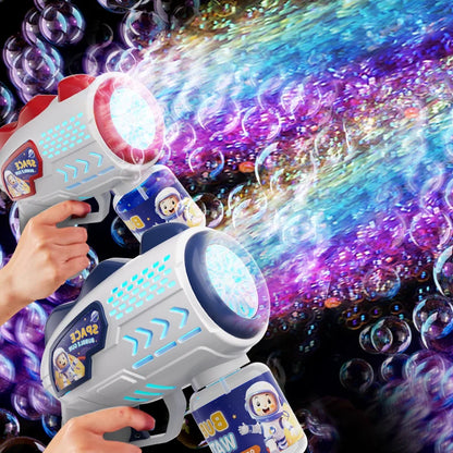 Space explorer: Bubble gun with LED light