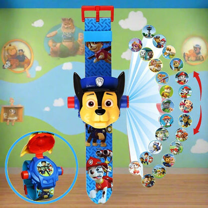 Reloj Proyección 3D Héroes de la Patrulla Canina - Paw Patrol