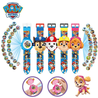 Reloj Proyección 3D Héroes de la Patrulla Canina - Paw Patrol