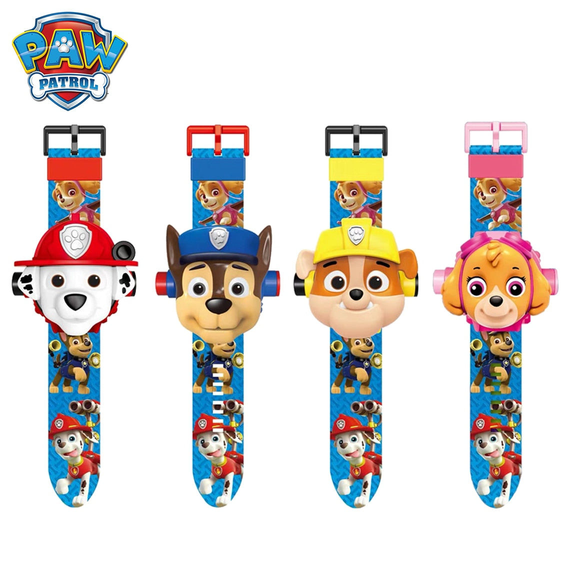 Reloj Proyección 3D Héroes de la Patrulla Canina - Paw Patrol