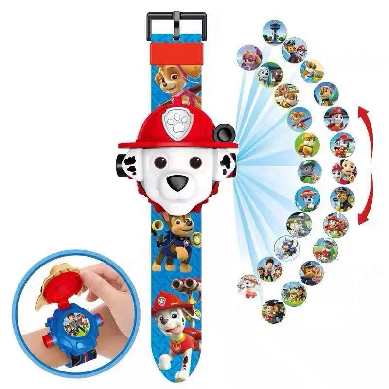 Reloj Proyección 3D Héroes de la Patrulla Canina - Paw Patrol