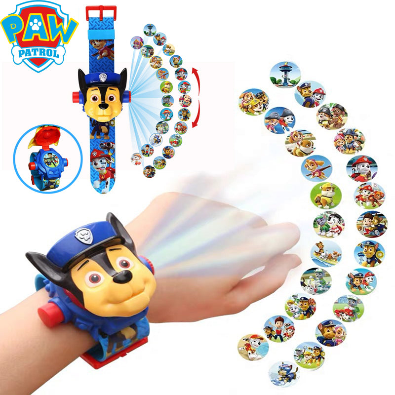 Reloj Proyección 3D Héroes de la Patrulla Canina - Paw Patrol