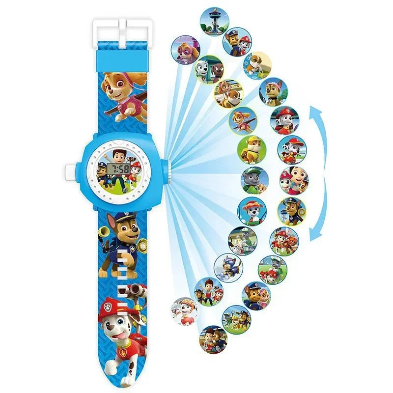 Reloj Proyección 3D Héroes de la Patrulla Canina - Paw Patrol